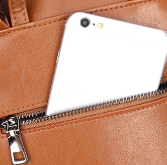 Outside, Zipper pocket